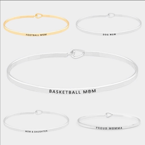 Bracelet bangles thin dainty inspiration message - Picture 2 of 5